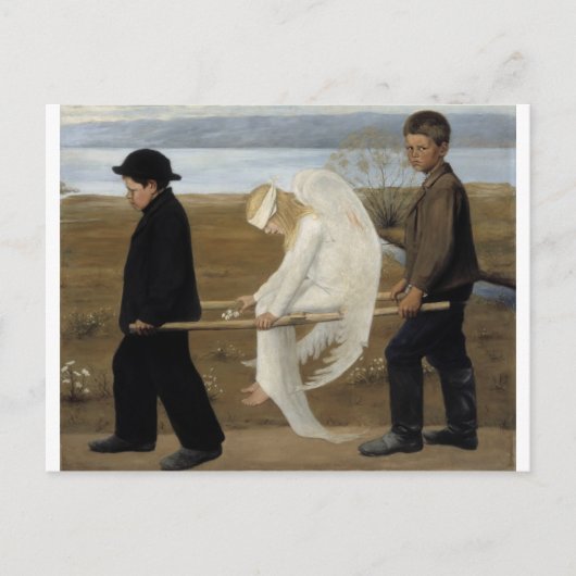 Carte postale de Simberg's Wounded Angel (Devant)