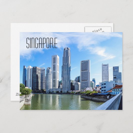 Carte postale de Singapour (Devant / Derrière)