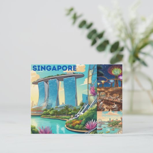 Carte postale de Singapour (Debout devant)