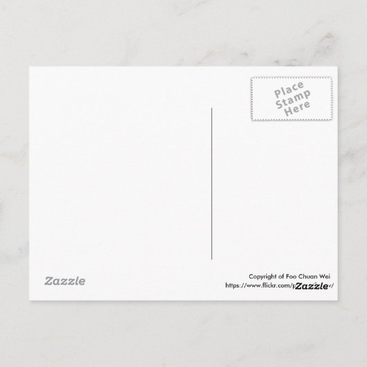 Carte postale de Singapour (Dos)