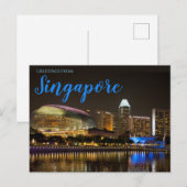 Carte postale de Singapour (Devant / Derrière)