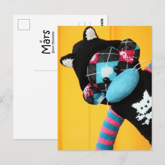 Carte postale de singe de Mars - Kit-Kat (Devant / Derrière)