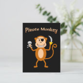 Carte postale de singe de pirate (Debout devant)