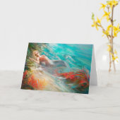 Carte postale de sirène de Trouvaille (Fleur jaune)