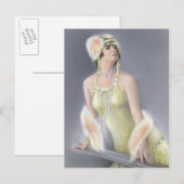 Carte postale de sirène d'été (Devant / Derrière)
