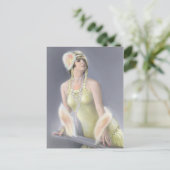 Carte postale de sirène d'été (Debout devant)