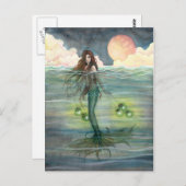 Carte postale de sirène "Mer illuminée" (Devant / Derrière)