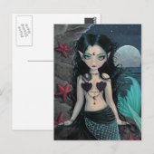 Carte postale de sirène Perle noire (Devant / Derrière)