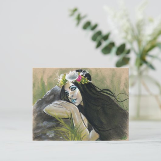 Carte postale de sirène sombre mermaid (Debout devant)