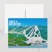 Carte postale de Ski Beech NC (Devant / Derrière)