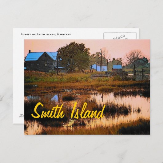 Carte postale de Smith Island (Devant / Derrière)