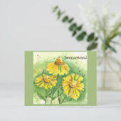 Carte postale de Sneezeweed (Debout devant)