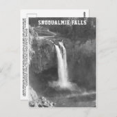 Carte postale de Snoqualmie Falls (Devant / Derrière)
