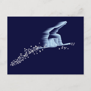 Carte postale de snowboardeur