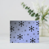 Carte postale de snowflacon d'hiver (Debout devant)