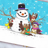 Carte postale de Snowman Owls