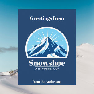 Carte postale de Snowshoe West Virginia USA statio
