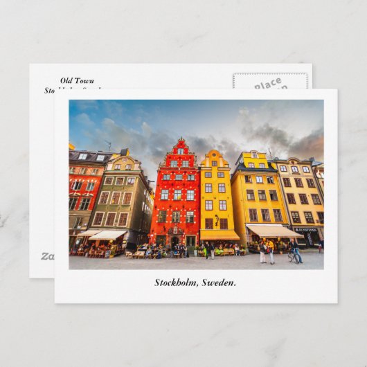 Carte postale de Sockholm (Devant / Derrière)