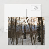 Carte postale de soirée d'hiver (Devant / Derrière)
