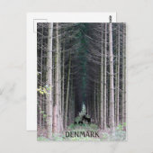 Carte postale de sorcière danoise cool ! (Devant / Derrière)