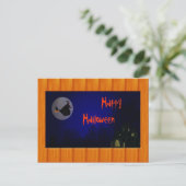 Carte postale de sorcière de Hallowen (Debout devant)