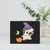 Carte postale de sorcière Puggy (Debout devant)
