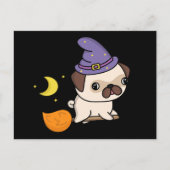 Carte postale de sorcière Puggy (Devant)