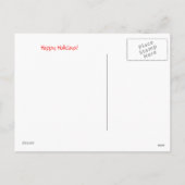 Carte postale de souhait de Noël (Dos)