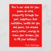 Carte postale de souhait de Noël (Devant)