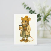 Carte postale de souris hipster (Debout devant)