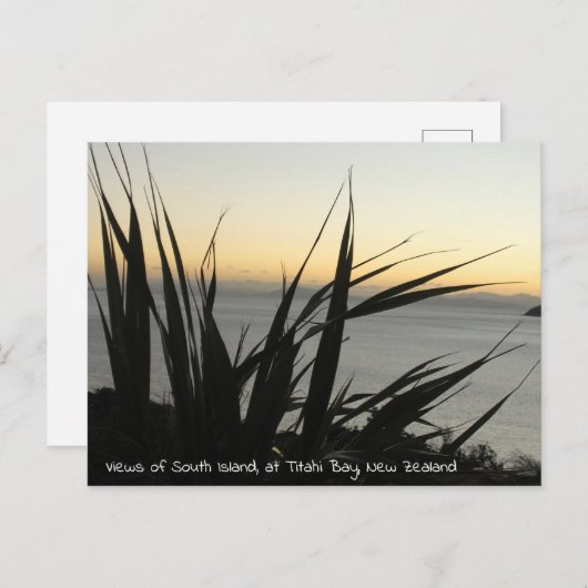 Carte postale de South Island (Devant / Derrière)