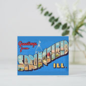 Carte postale de Springfield IL (Debout devant)
