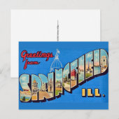 Carte postale de Springfield IL (Devant / Derrière)