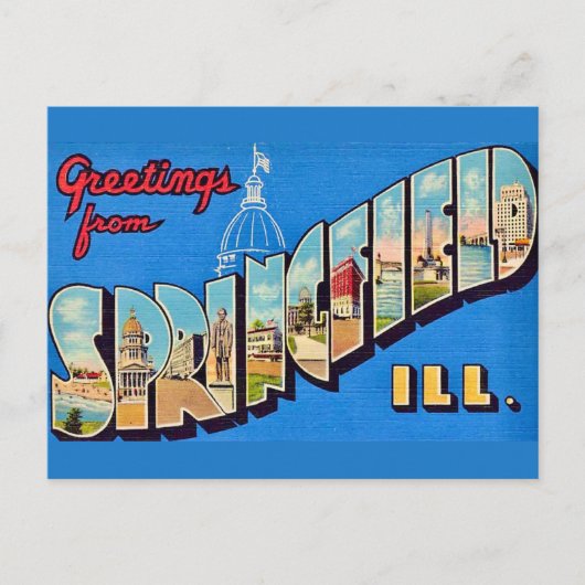 Carte postale de Springfield IL (Devant)
