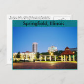 carte postale de Springfield, Illinois (Devant / Derrière)