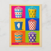 Carte postale de Springfield Illinois Popcorn Vint (Devant)