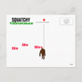 Carte postale de Squatch de Noël de Squatchy (Dos)