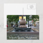 Carte postale de St Ann's Square (Devant / Derrière)