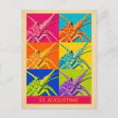 Carte postale de St. Augustine Floride Homard Vint (Devant)
