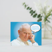 Carte postale de St John Paul II Karol Wojtyla (Debout devant)