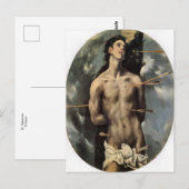 Carte postale de St. Sébastien par El Greco (Devant / Derrière)