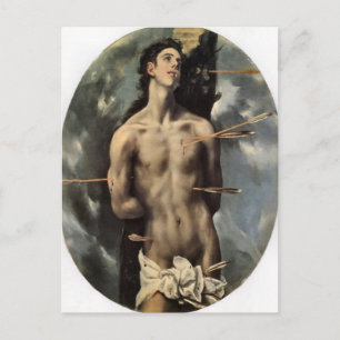 Carte postale de St. Sébastien par El Greco