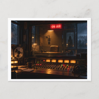 Carte postale de station de radio effrayante - Hor