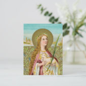 Carte postale de Ste Agnès de Rome (BC 01) (Debout devant)