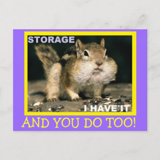 Carte postale de stockage