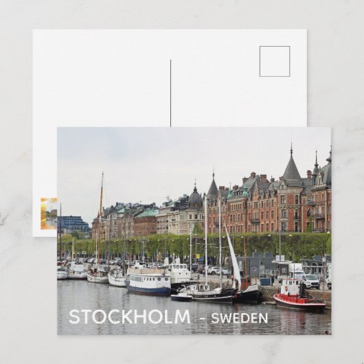 Carte postale de Stockholm Suède ! (Devant / Derrière)