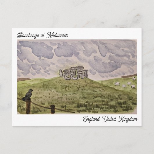 Carte postale de Stonehenge (Devant)