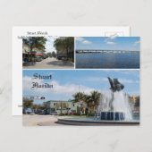 Carte postale de Stuart Florida, Capitale de la me (Devant / Derrière)