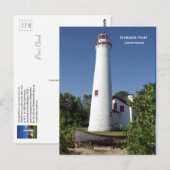 Carte postale de Sturgeon Point Lighthouse haute (Devant / Derrière)