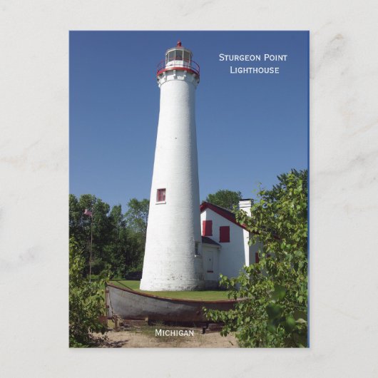 Carte postale de Sturgeon Point Lighthouse haute (Devant)